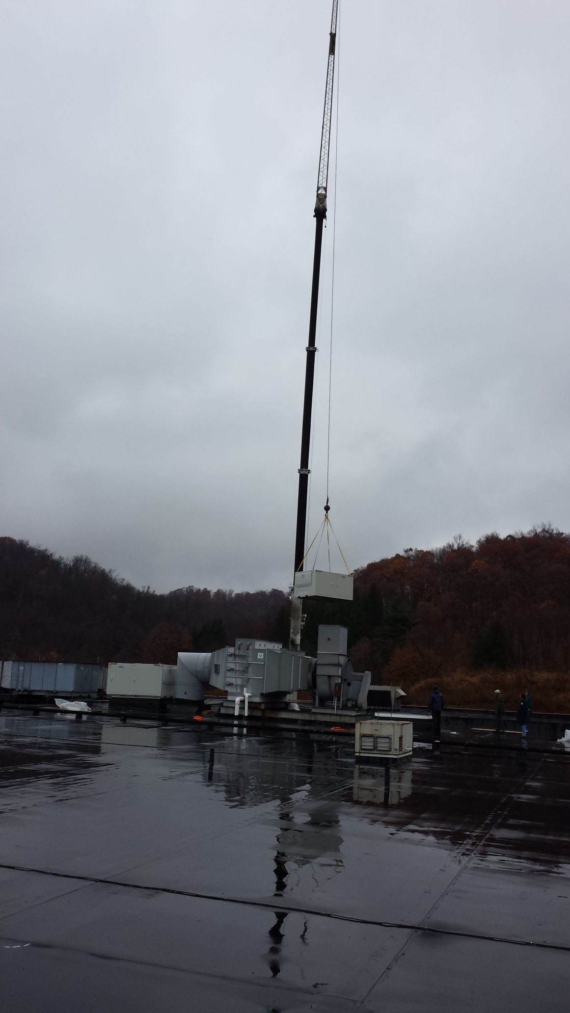 Industrial facility HVAC installation