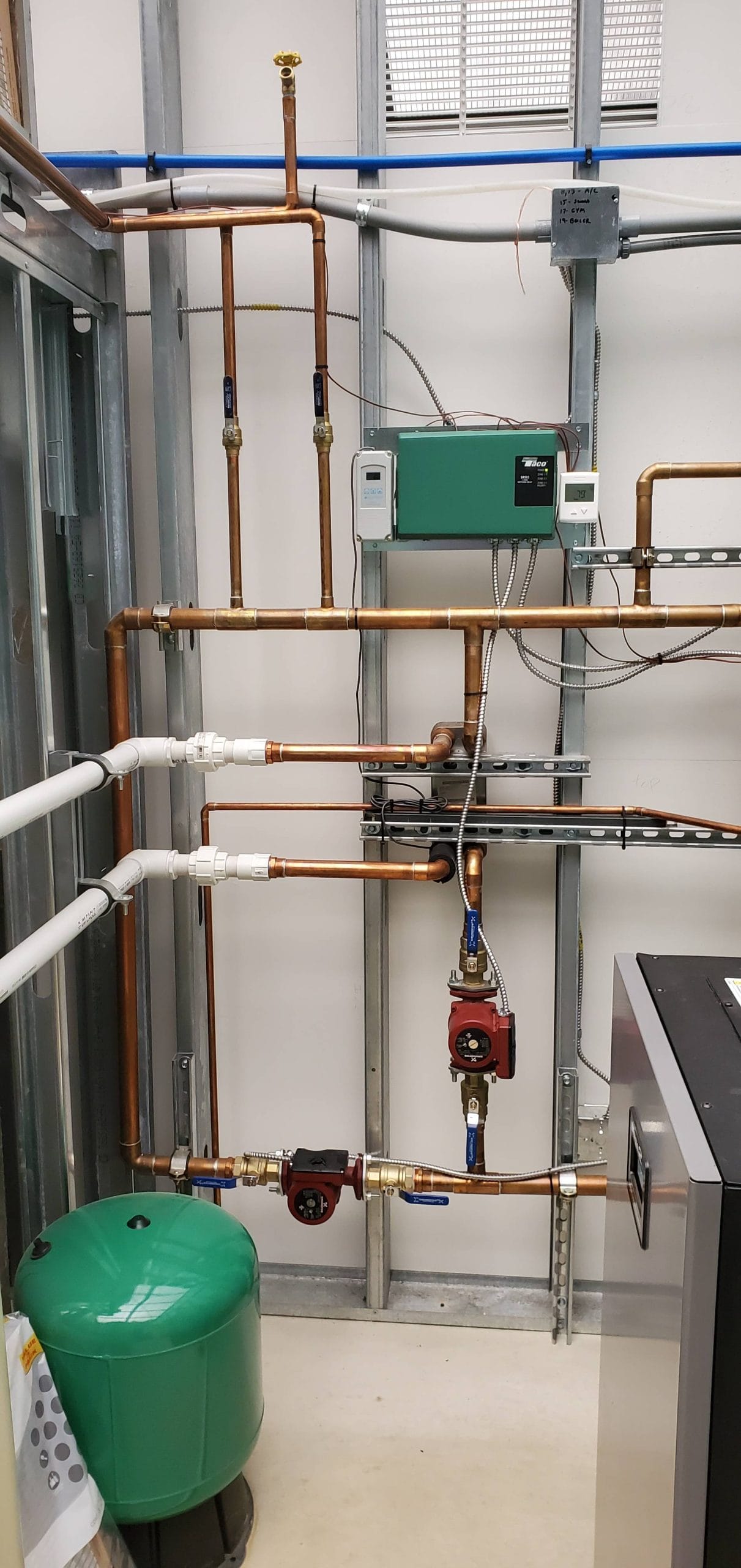 Natatorium HVAC system installation