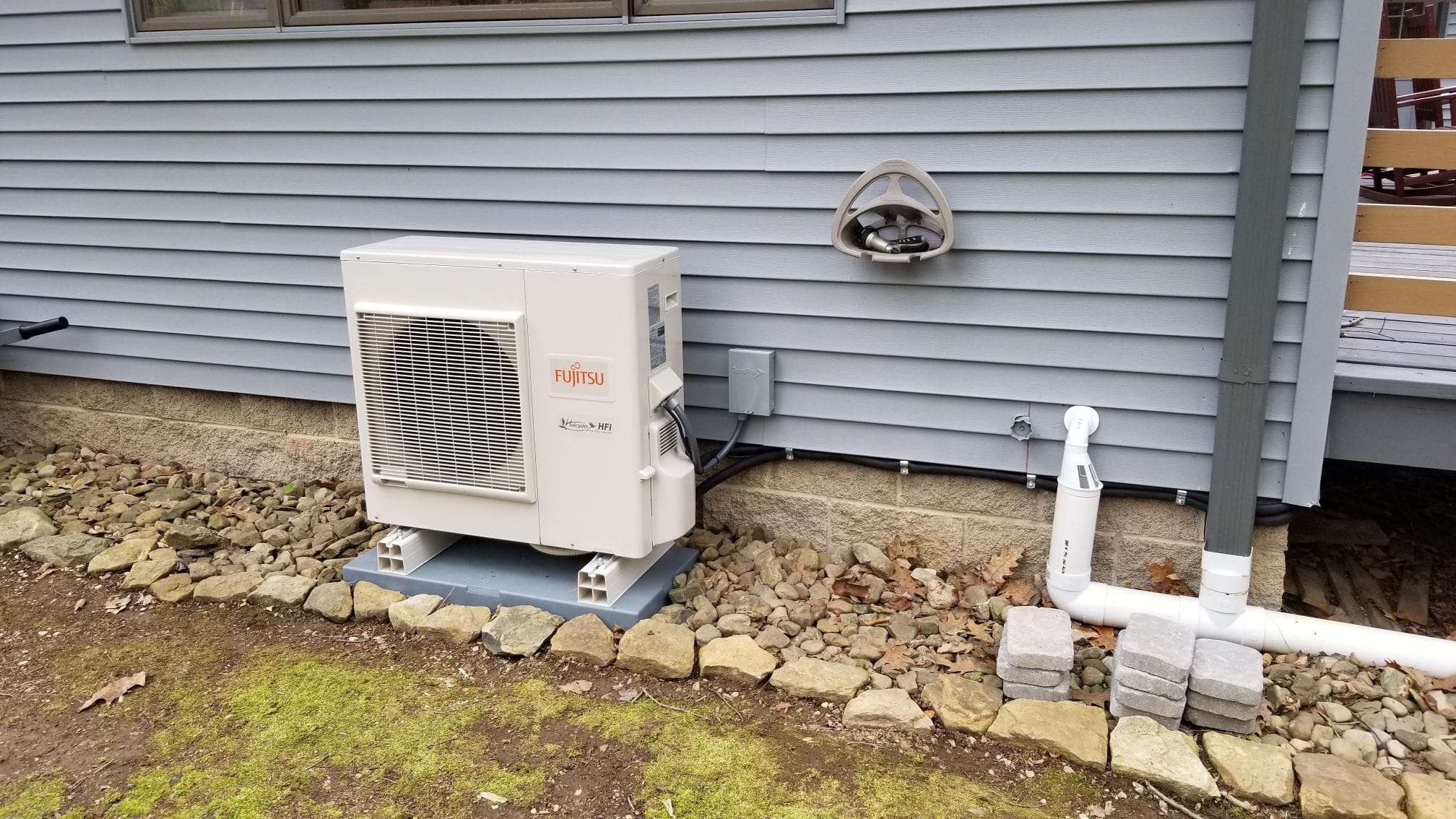 Residential heating and cooling unit