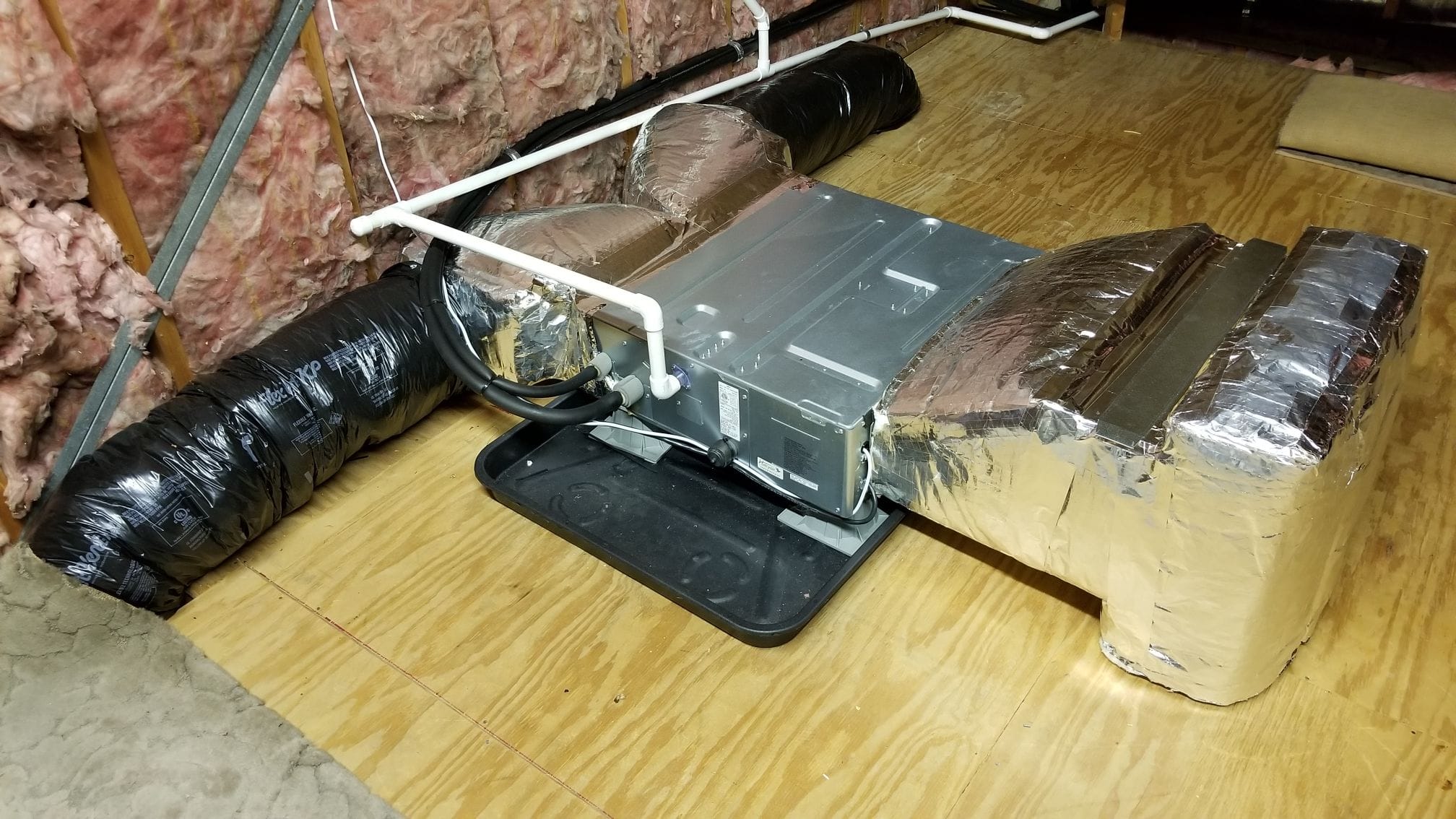 Home heating system installation TCS