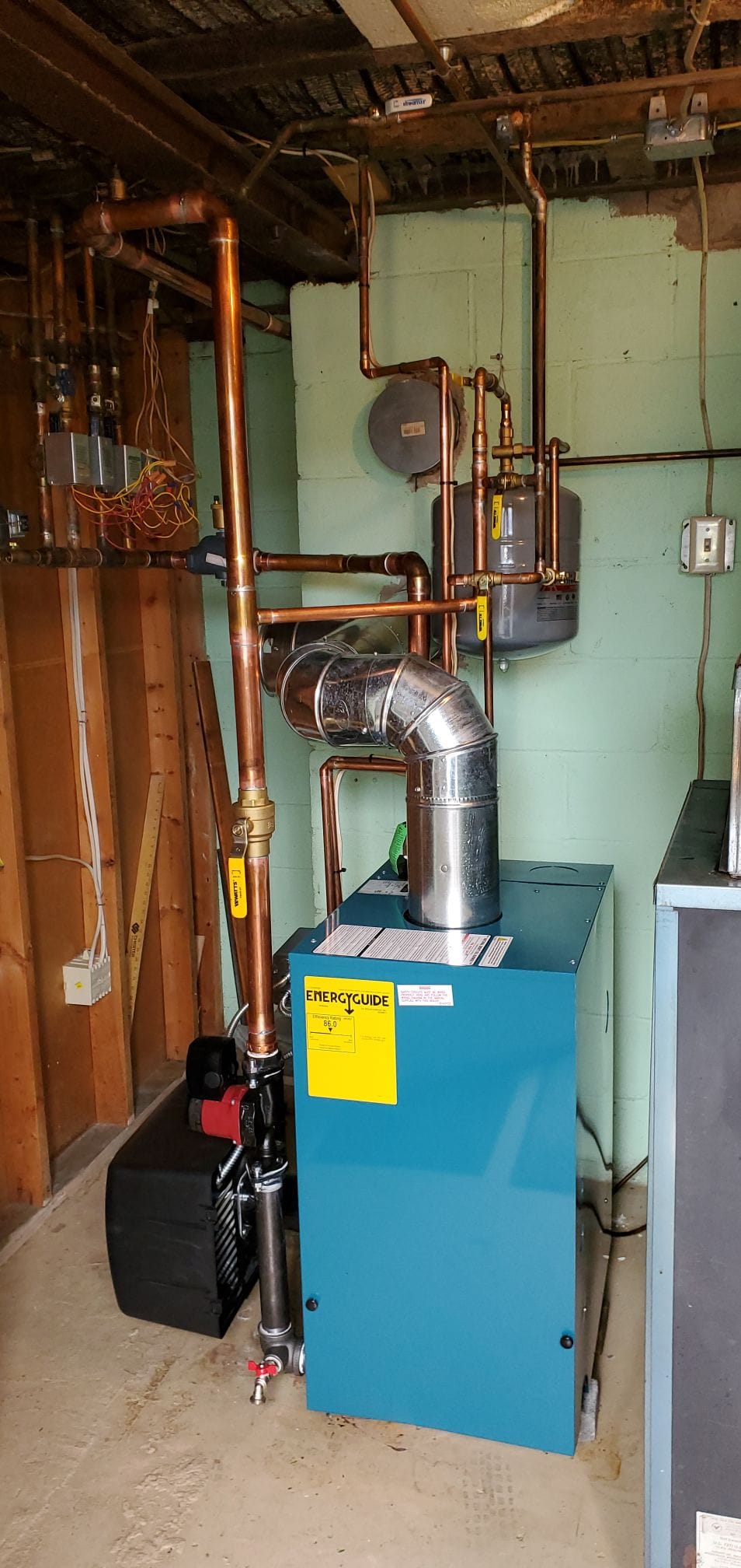 Residential air handler installation