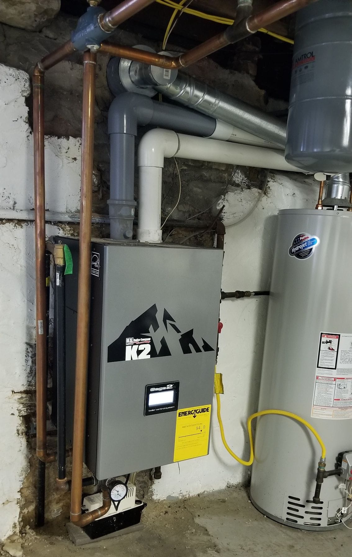Residential HVAC equipment installation