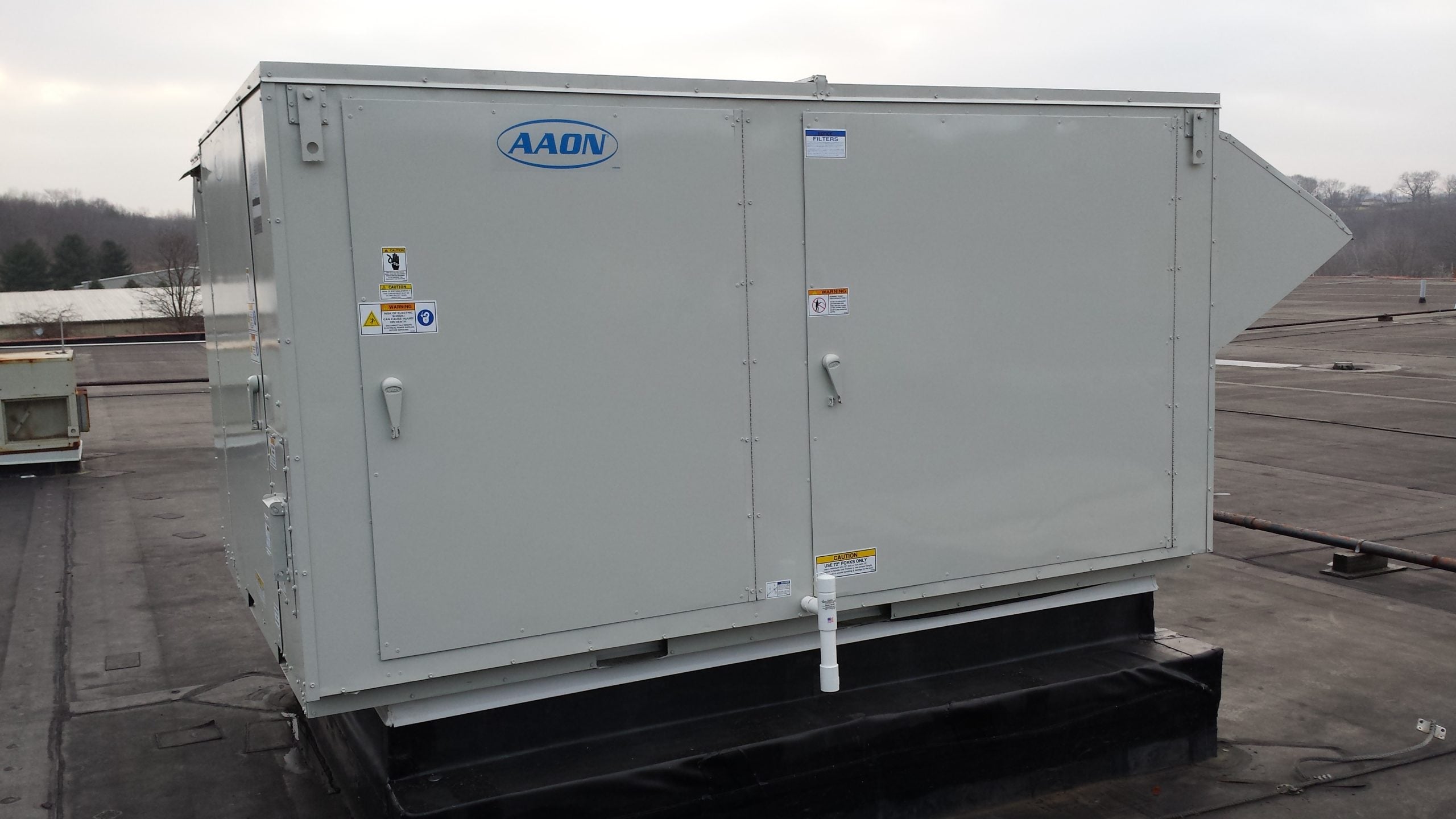 Industrial HVAC equipment installation in Western Pennsylvania by Temperature Control Services LLC